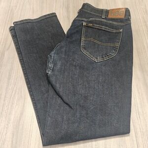 Lee Men's Extreme Motion Straight‎ Fit Tapered Leg Jeans 36x34 Men's Dark Wash